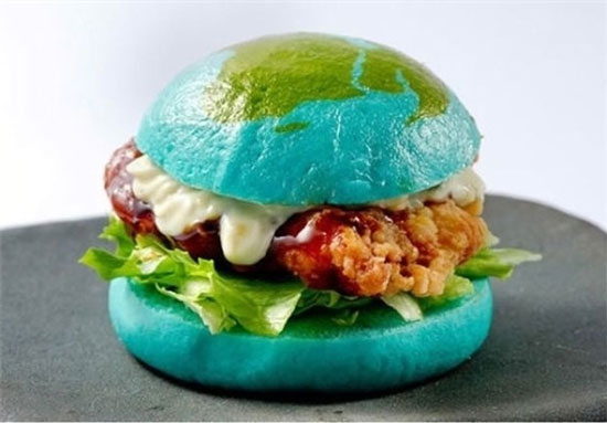 همبرگر رنگی : برگر یا اثر هنری؟