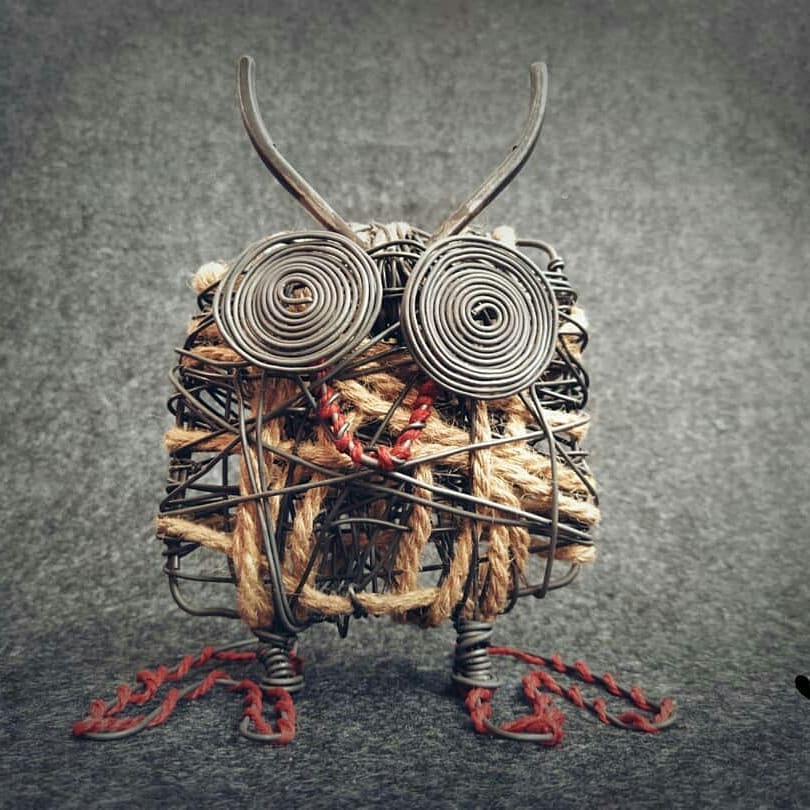 مجسمه های سیمی